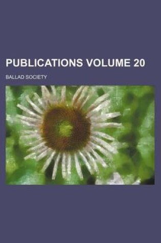 Cover of Publications Volume 20