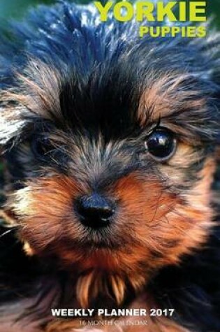 Cover of Yorkie Puppies Weekly Planner 2017