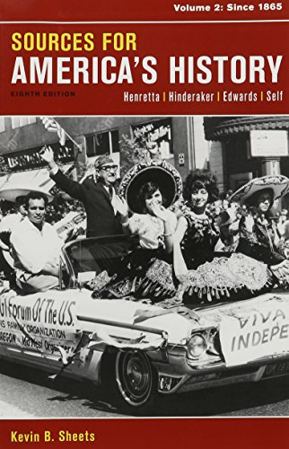 Book cover for America's History 8e, Value Edition, Combined Volume & Sources for America's History, Volume 1 8e: To 1877 & Sources for America's History, Volume 2 8e: Since 1865