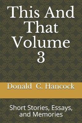 Book cover for This And That Volume 3