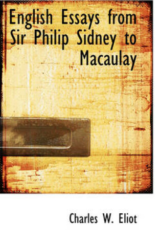 Cover of English Essays from Sir Philip Sidney to Macaulay