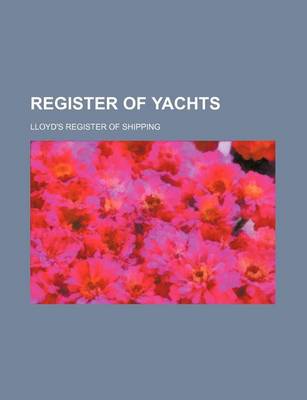 Book cover for Register of Yachts