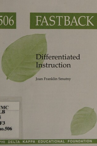 Cover of Differentiated Instruction