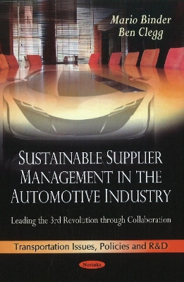 Book cover for Sustainable Supplier Management in the Automotive Industry