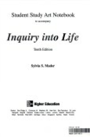 Cover of Art Notebook to Accompany Inquiry Into Life