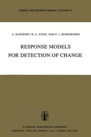 Cover of Response Models for Detection of Change