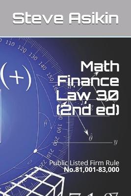 Book cover for Math Finance Law 30 (2nd ed)