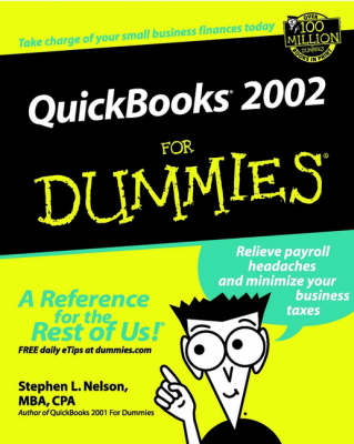 Book cover for QuickBooks 2002 for Dummies