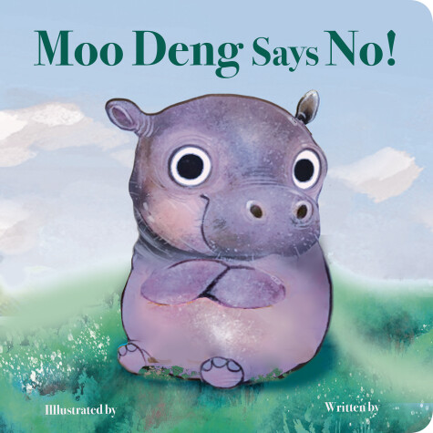 Book cover for Moo Deng Says No!