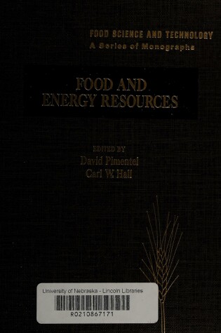 Cover of Food and Energy Resources