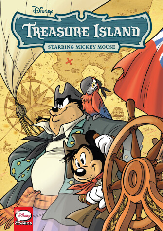 Book cover for Disney Treasure Island, starring Mickey Mouse (Graphic Novel)