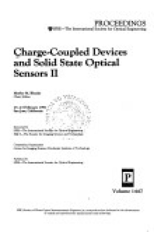 Cover of Charge-Coupled Devices and Solid State Optical Sensors II