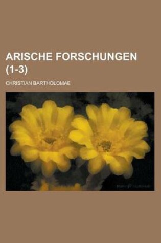 Cover of Arische Forschungen (1-3 )