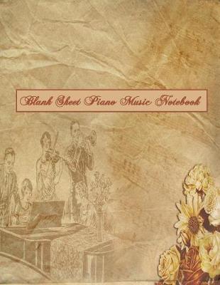 Book cover for Blank Sheet Piano Music Notebook