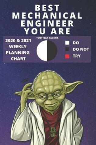 Cover of 2020 & 2021 Two-Year Weekly Planner For Mechanical Engineer Gift - Funny Yoda Quote Appointment Book - Two Year Agenda Notebook