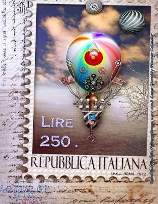 Cover of Beautiful Italian Postage Stamp 2017-2018 Large Monthly Planner Calendar