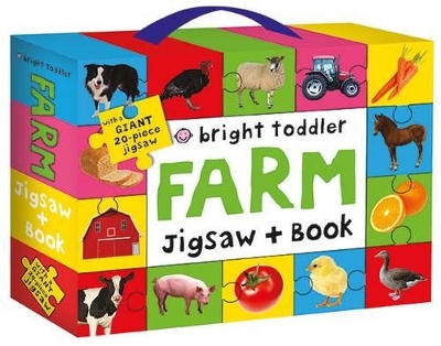 Book cover for Bright Toddler Farm Jigsaw & Book Set