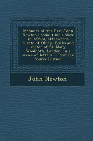 Cover of Memoirs of the REV. John Newton