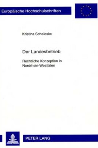 Cover of Der Landesbetrieb