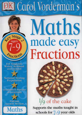 Book cover for Maths Made Easy Topic Book:  Fractions KS2 Lower