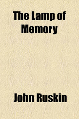 Book cover for The Lamp of Memory