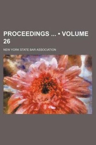 Cover of Proceedings (Volume 26)