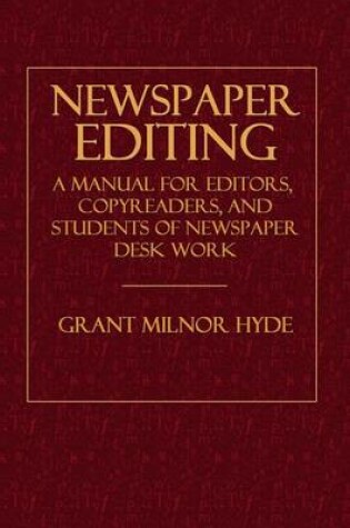 Cover of Newspaper Editing