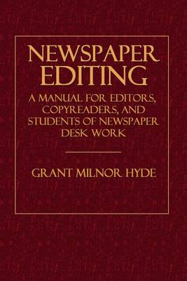 Book cover for Newspaper Editing