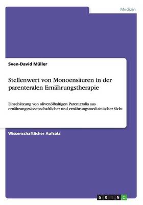 Book cover for Stellenwert von Monoensauren in der parenteralen Ernahrungstherapie