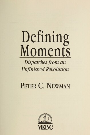 Cover of Defining Moments