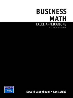 Book cover for Business Math Excel Applications for Business Mathematics Value Package (Includes Business Math & Study Guide Package)
