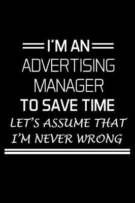 Book cover for I'm an Advertising Manager to Save Time