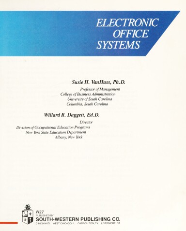 Book cover for Electronic Office Systems