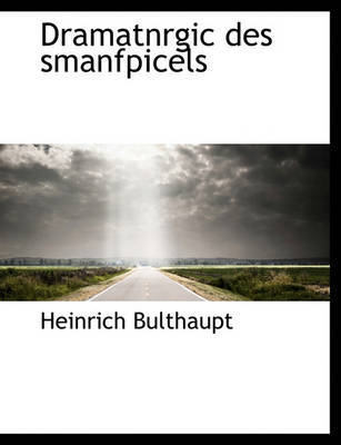 Book cover for Dramatnrgic Des Smanfpicels