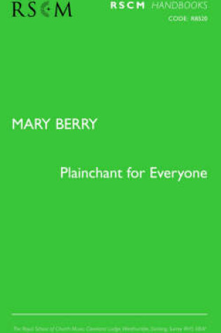 Cover of Plainchant for Everyone