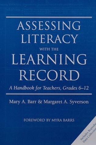 Cover of Assessing Literacy with the Learning Record