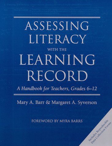 Book cover for Assessing Literacy with the Learning Record