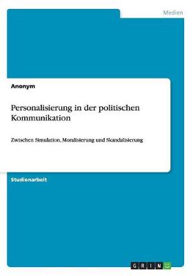 Book cover for Personalisierung in der politischen Kommunikation