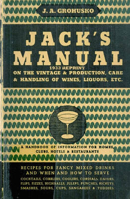 Book cover for Jack's Manual 1933 Reprint