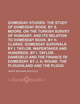 Book cover for Domesday Studies Volume 1