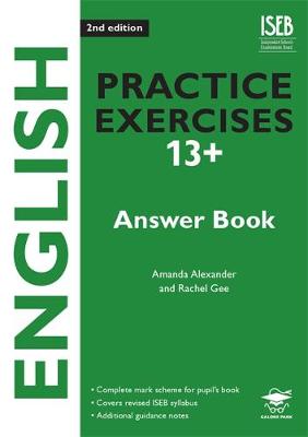 Book cover for English Practice Exercises 13+ Answer Book Practice Exercises for Common Entrance Preparation