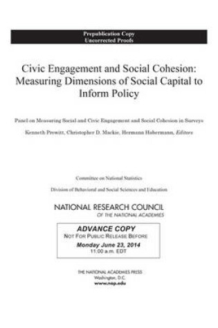 Cover of Civic Engagement and Social Cohesion