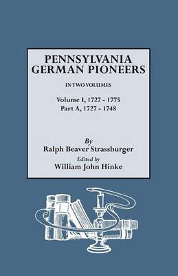 Book cover for Penna. German Pioneers, Vol. I, Pt. A