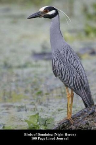 Cover of Birds of Dominica (Night Heron) 100 Page Lined Journal