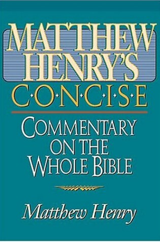 Cover of Matthew Henry's Concise Bible Commentary