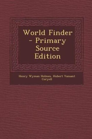 Cover of World Finder - Primary Source Edition