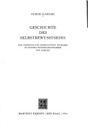 Book cover for Geschichte DES Selbstbewustseins