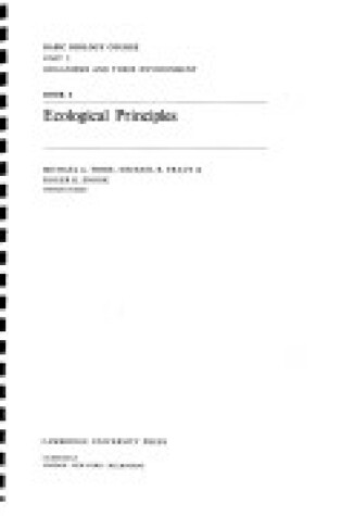 Cover of Basic Biology Course Unit 2: Volume 4, Ecological Principles