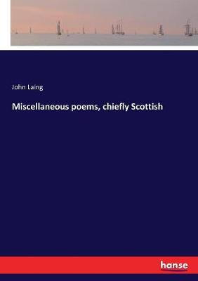 Book cover for Miscellaneous poems, chiefly Scottish