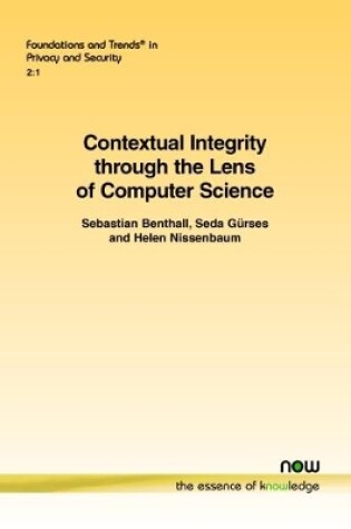 Cover of Contextual Integrity Through the Lens of Computer Science